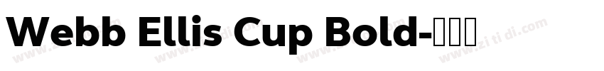 Webb Ellis Cup Bold字体转换